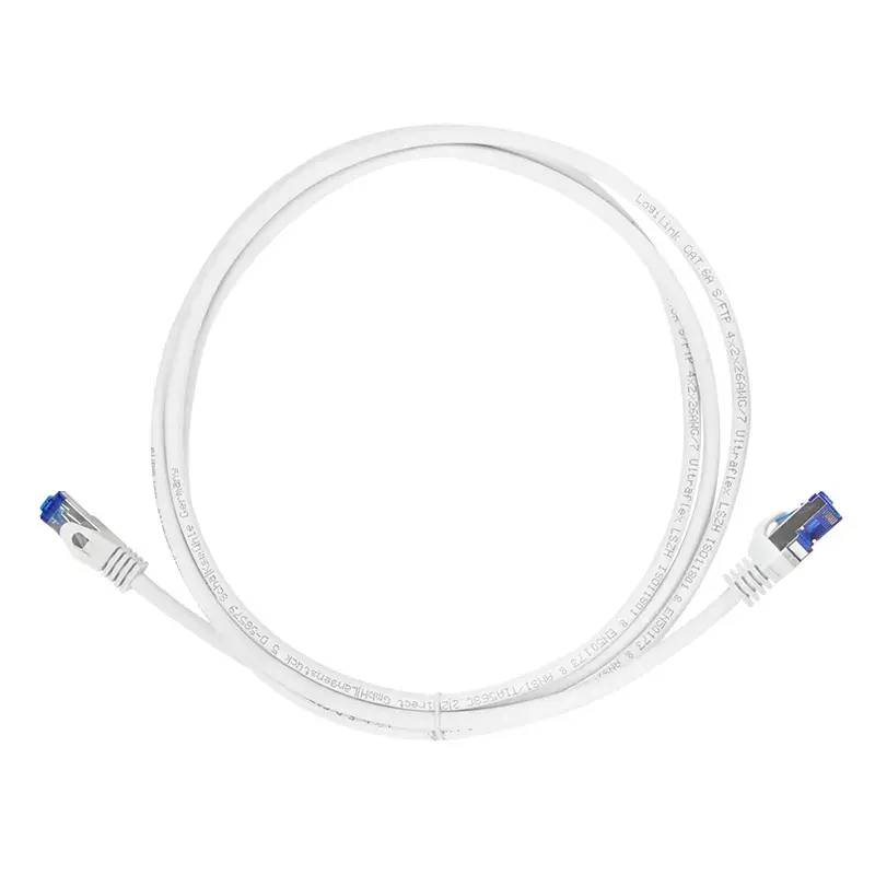 Sieťový kábel LogiLink C6A031S RJ-45 Cat6a 1 m biely