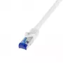 Sieťový kábel LogiLink C6A111S RJ-45 Cat6a 20 m biely