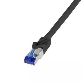 Sieťový kábel LogiLink C6A043S RJ-45 Cat6a 1,5 m čierny