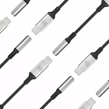 3,5 mm USB kábel 3MK jack 3,5 mm 1 ks USB-C na jack 3,5 mm