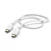 Hama nabíjací kábel, USB-C – USB-C, 1,5 m, biely