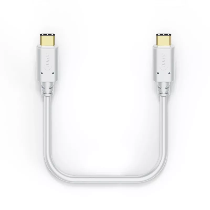 Hama nabíjací kábel, USB-C – USB-C, 1,5 m, biely