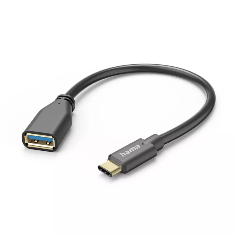 Hama 00201605 USB kábel USB 3.2 Gen 1 (3.1 Gen 1) 0,15 m USB C USB A čierny