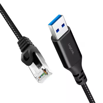 Sieťový kábel LogiLink CU0402 RJ-45 Cat6 2 m čierny