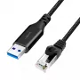 Sieťový kábel LogiLink CU0407 RJ-45 Cat6 15 m čierny