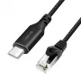 Sieťový kábel LogiLink CU0412 RJ-45 Cat6 2 m čierny