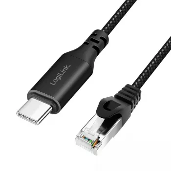 Patch kábel LogiLink CU0415 RJ-45 Cat6 7,5 m čierny