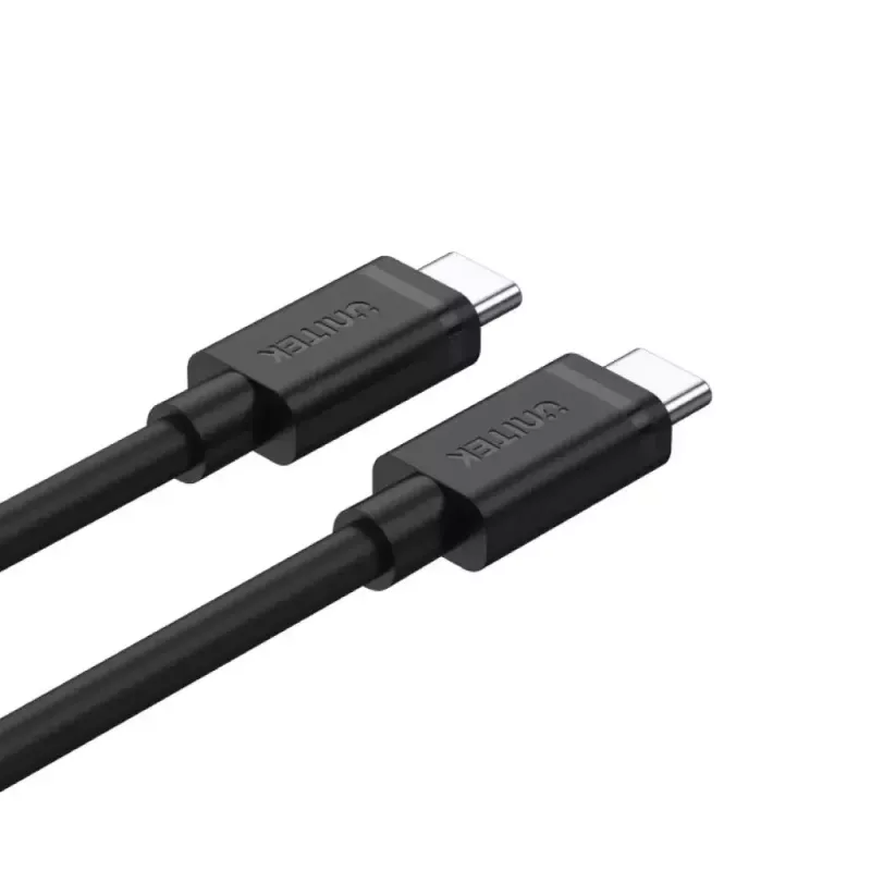 USB-C na USB-C kábel Unitek Y-C477BK01-2M, USB 3.2 Gen 1, 2 m, 5 Gbit/s, PD 60 W, čierny