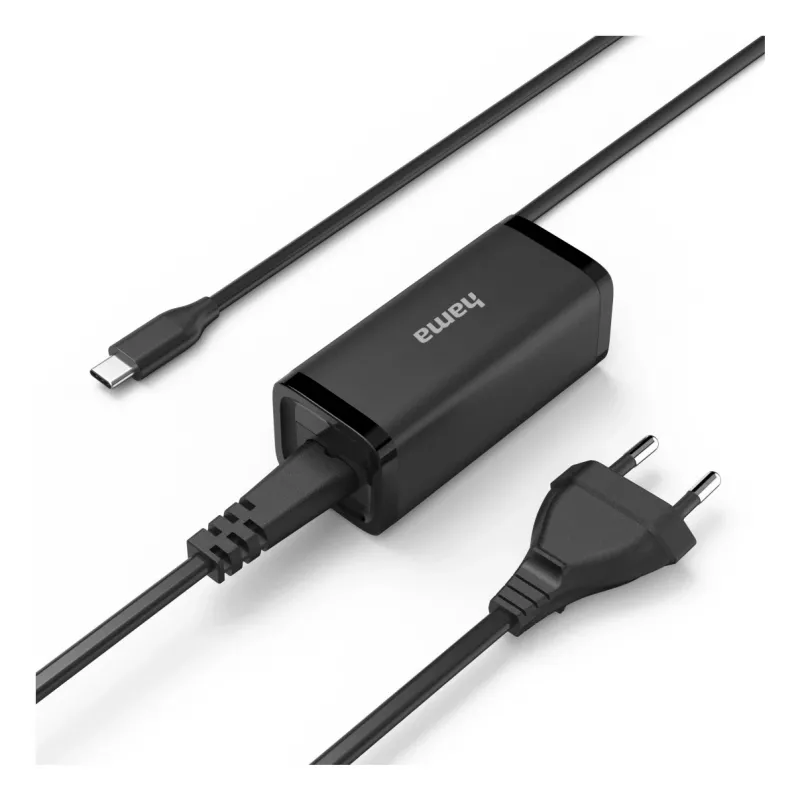 Hama 00200023 napájací zdroj 65W čierny interiérový pre notebook