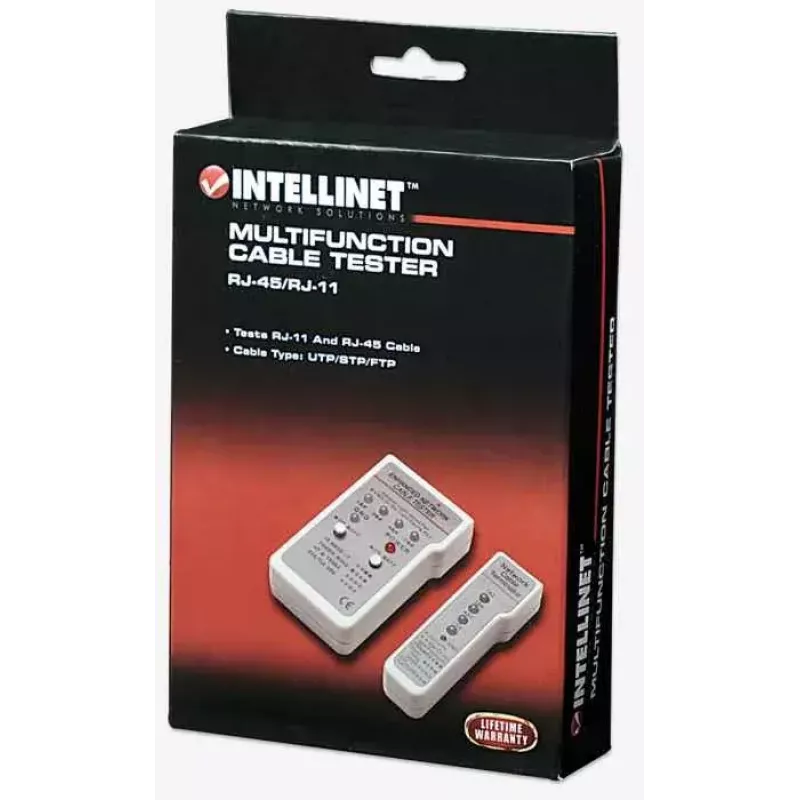 Intellinet multifunkčný tester káblov, RJ-45 a RJ-11, UTP/STP/FTP, tienený a netienený