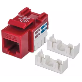 Intellinet Keystone Jack, Cat6, UTP, LSA, červená