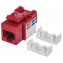 Intellinet Keystone Jack, Cat6, UTP, LSA, červená
