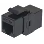 Intellinet Inline spojka, Cat5e, UTP, typ Keystone, konektor samica 8P8C na konektor samica 8P8C, čierna