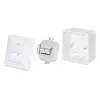 Intellinet nástenné puzdro 771900 771917 80x80x45mm signálna biela RAL9003