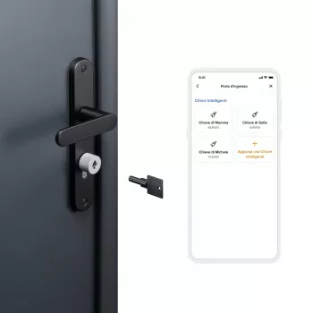 Kľúč k smart zámku Netatmo NDL-K1U šírka 58 mm hĺbka 23 mm hmotnosť 20 g