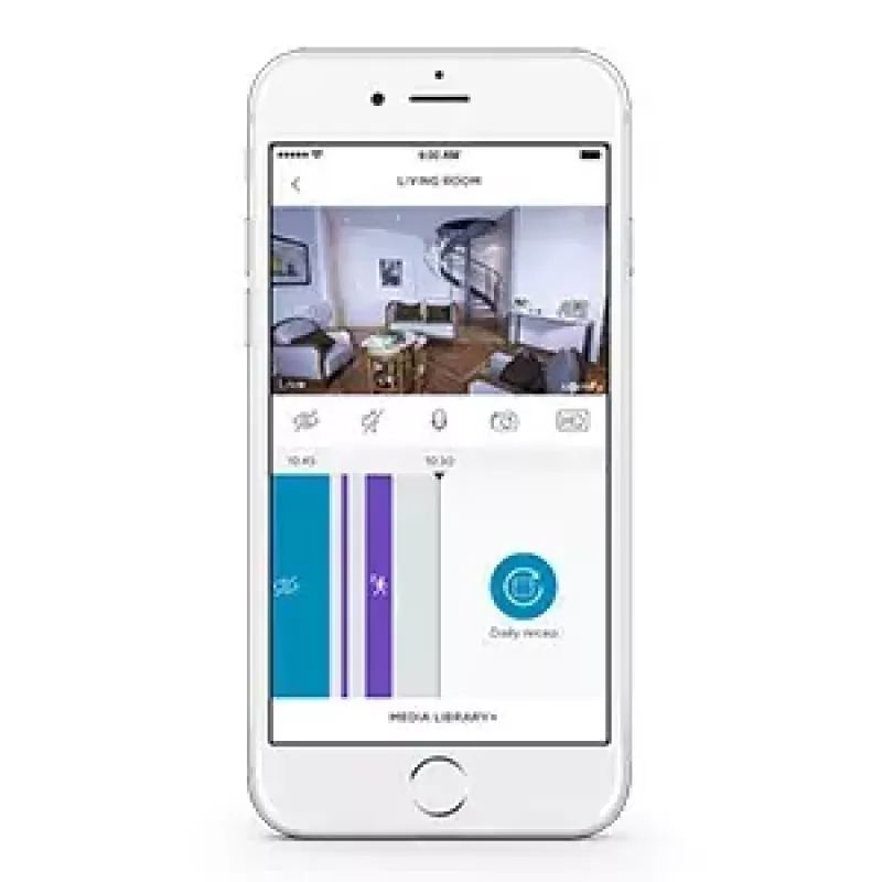 IP bezpečnostná kamera Somfy 2401485 interiérová 1280 x 720 pixelov