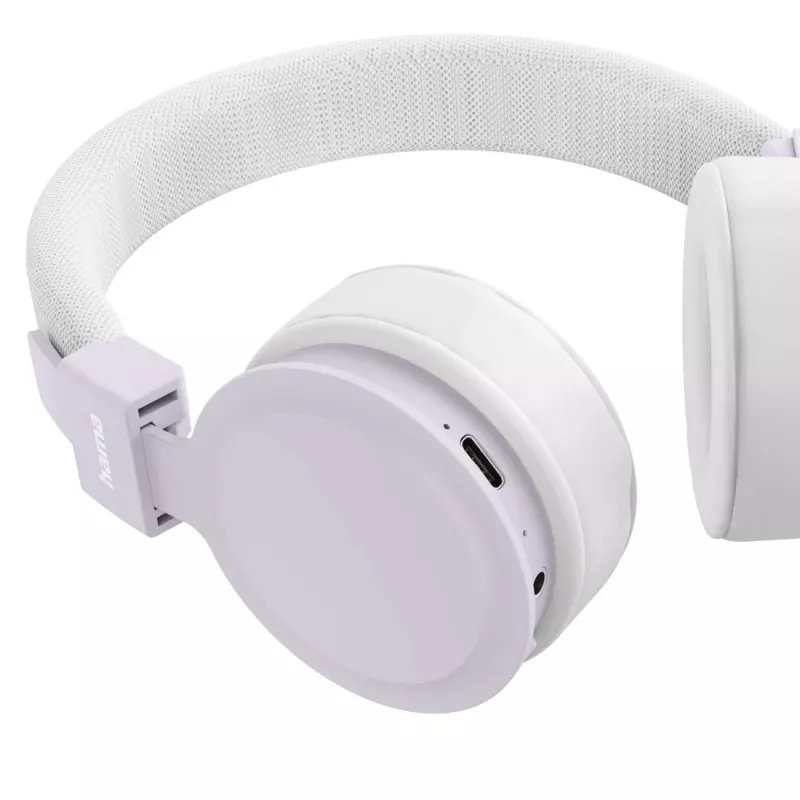 Hama Freedom Lit III Headset bezdrôtový s hlavovým mostom hovory/hudba USB Type-C Bluetooth fialová, biela