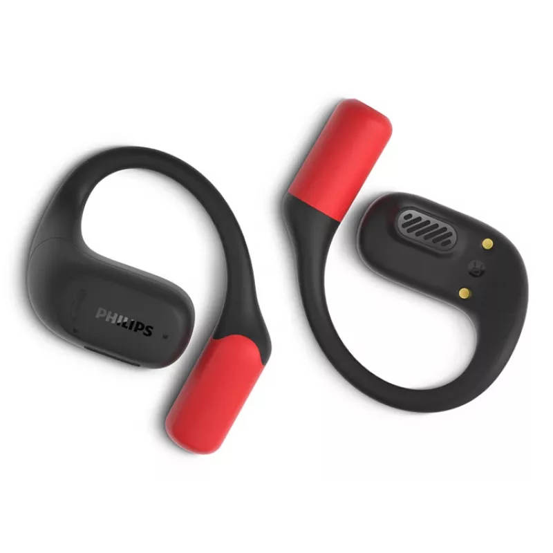 Philips 6000 series TAA6709BK/00 Slúchadlá/Headset True Wireless Stereo (TWS) Ear-Hook športové Bluetooth čierna, červená