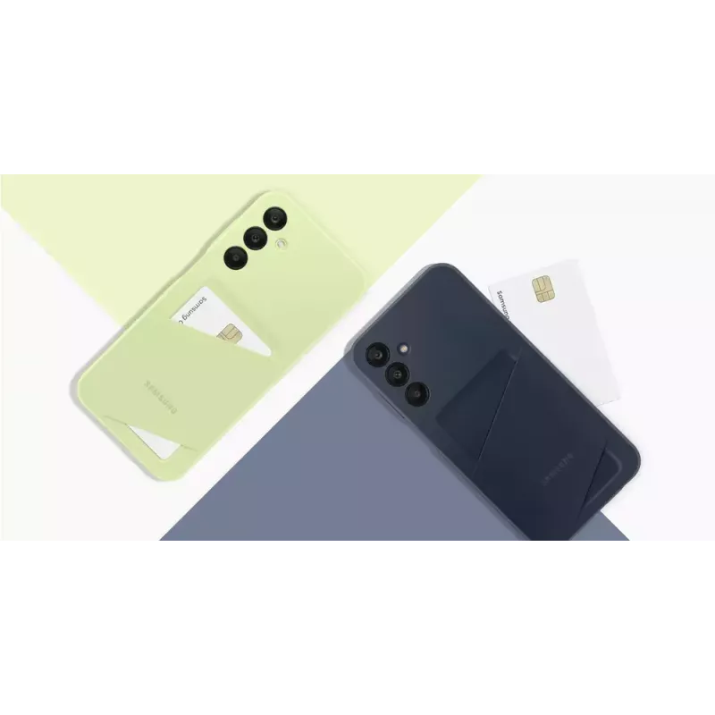 Samsung EF-OA256TMEGWW puzdro s priehradkou na karty pre Galaxy A25 5G, TPU, limetkové