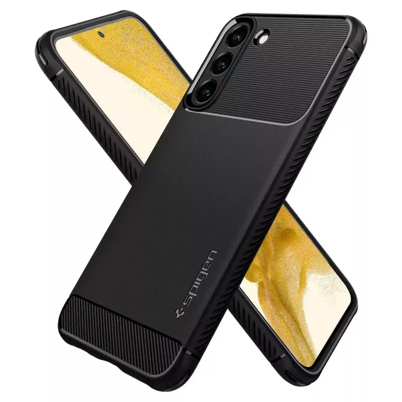 Spigen Rugged Armor puzdro na telefón čierne Galaxy S22 6,1 palcov