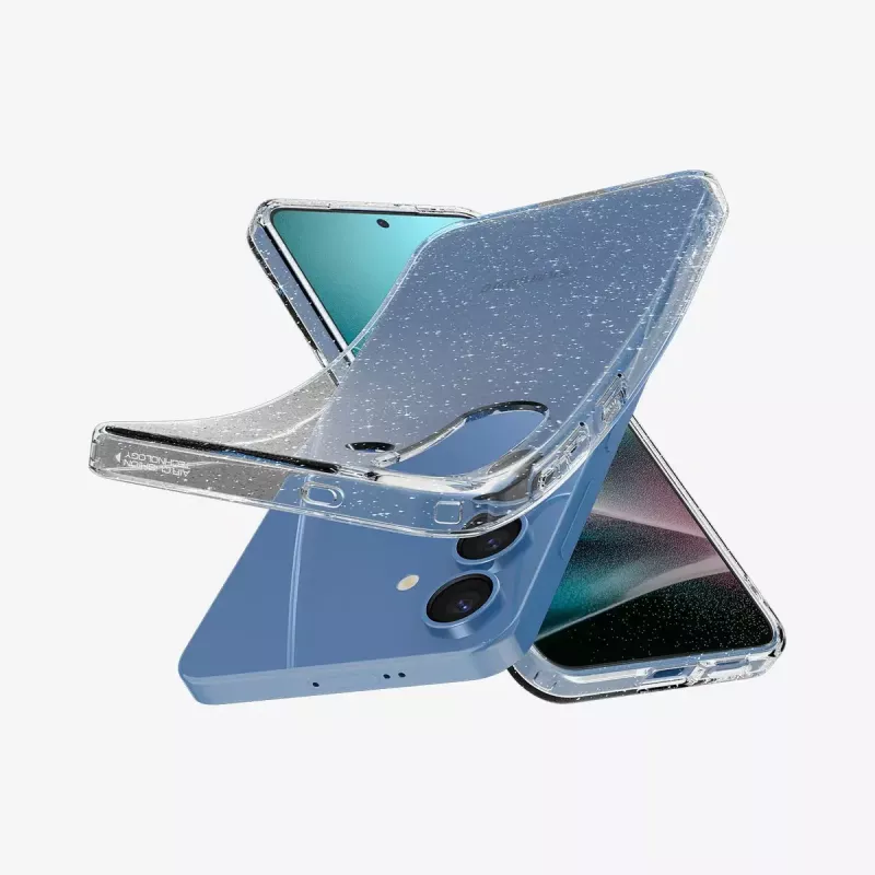 Kryt Spigen Galaxy S25 Liquid Crystal Glitter transparentný