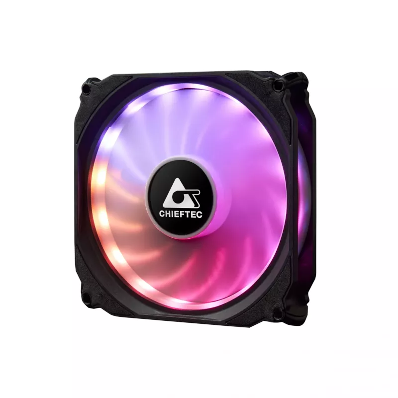 Chieftec CF-3012-RGB počítačový chladiaci systém počítačová skriňa ventilátor 12 cm čierny