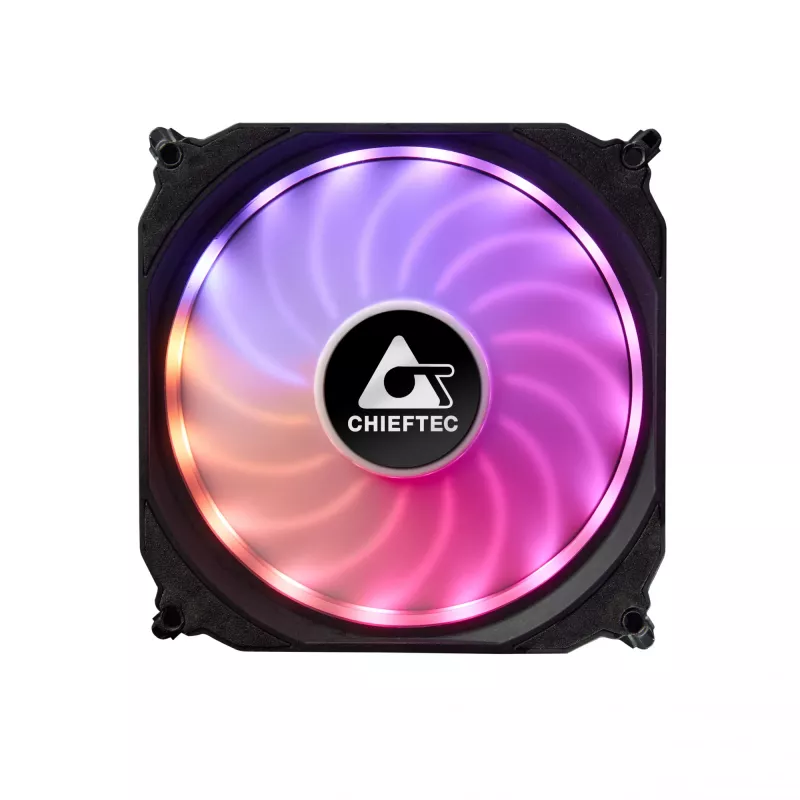 Chieftec CF-3012-RGB počítačový chladiaci systém počítačová skriňa ventilátor 12 cm čierny