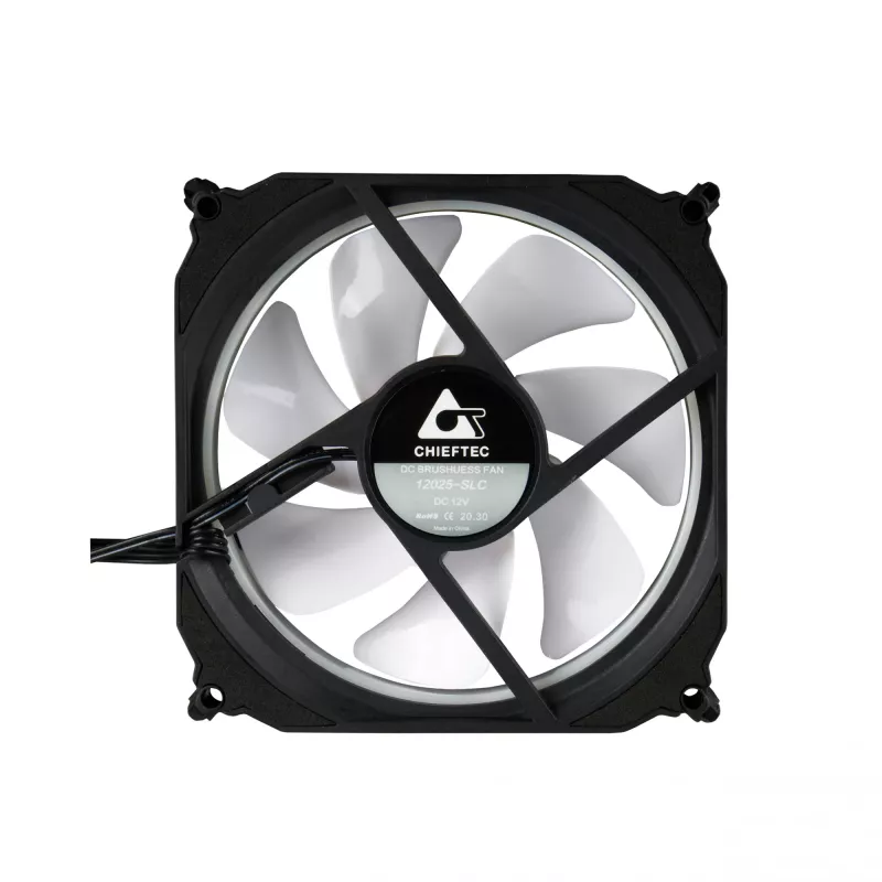 Chieftec CF-3012-RGB počítačový chladiaci systém počítačová skriňa ventilátor 12 cm čierny
