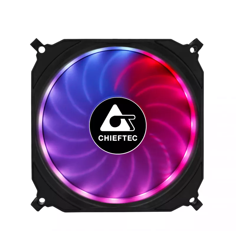Chieftec CF-3012-RGB počítačový chladiaci systém počítačová skriňa ventilátor 12 cm čierny