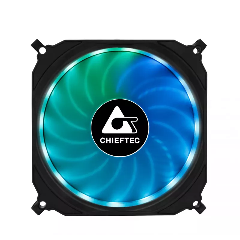 Chieftec CF-3012-RGB počítačový chladiaci systém počítačová skriňa ventilátor 12 cm čierny