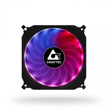Chieftec CF-1225RGB počítačový chladiaci systém počítačová skriňa ventilátor 12 cm čierny