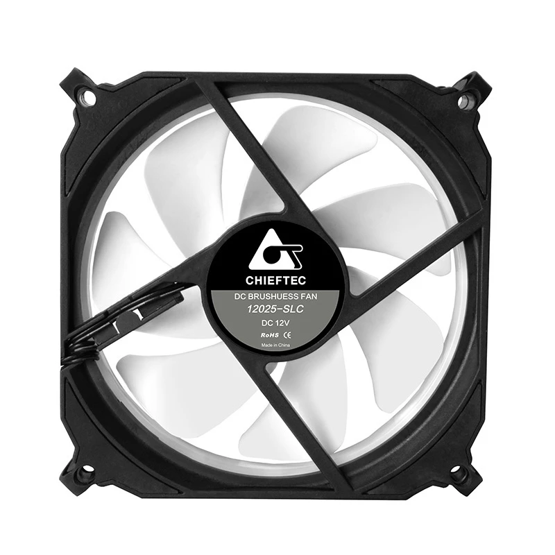 Chieftec CF-1225RGB počítačový chladiaci systém počítačová skriňa ventilátor 12 cm čierny