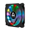 Chieftec CF-1225RGB počítačový chladiaci systém počítačová skriňa ventilátor 12 cm čierny