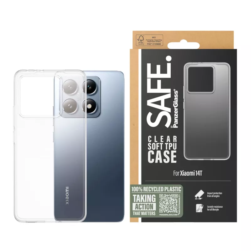PanzerGlass SAFE. by ® TPU puzdro transparentné Xiaomi 14T