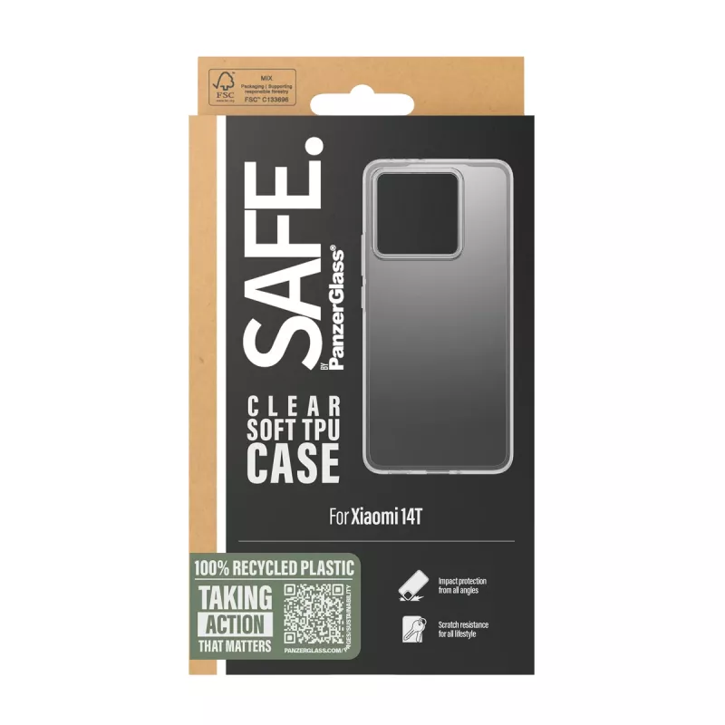 PanzerGlass SAFE. by ® TPU puzdro transparentné Xiaomi 14T