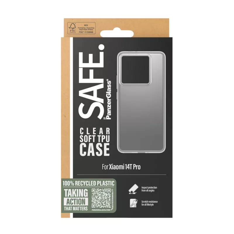 PanzerGlass SAFE. by ® TPU puzdro transparentné Xiaomi 14T Pro