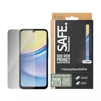 PanzerGlass SAFE. by ® ochrana displeja proti odpočúvaniu Samsung Galaxy A16 | A16 5G | Ultra-Wide Fit