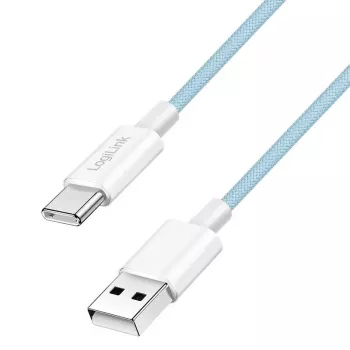 LogiLink USB 2.0 Type-C kábel C/M na A/M 60W modrý 1,5 m