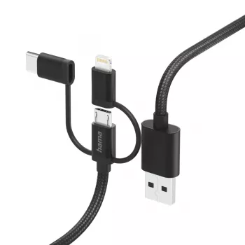 Hama 00201536 USB kábel USB 2.0 1,5 m USB A USB C čierny
