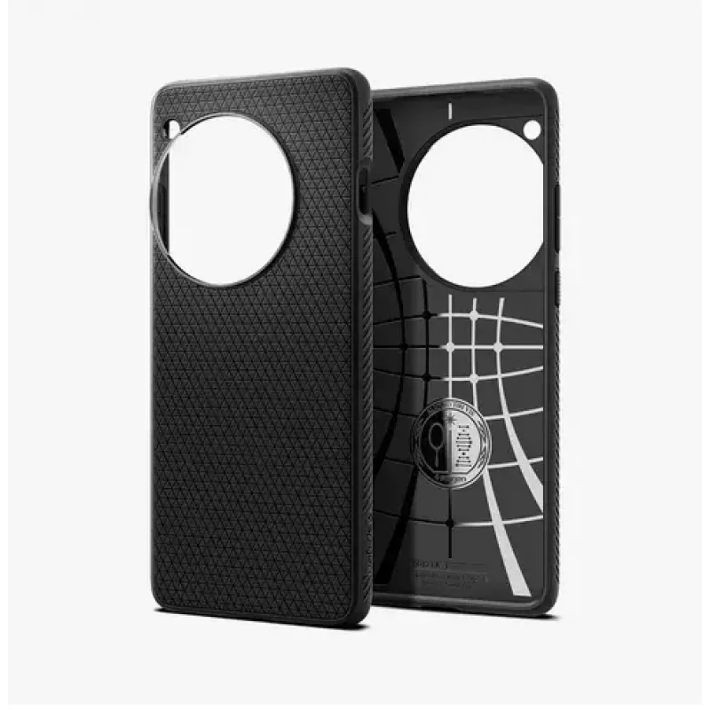 Spigen OnePlus 12 Liquid Air matná čierna puzdro na telefón 17,3 cm