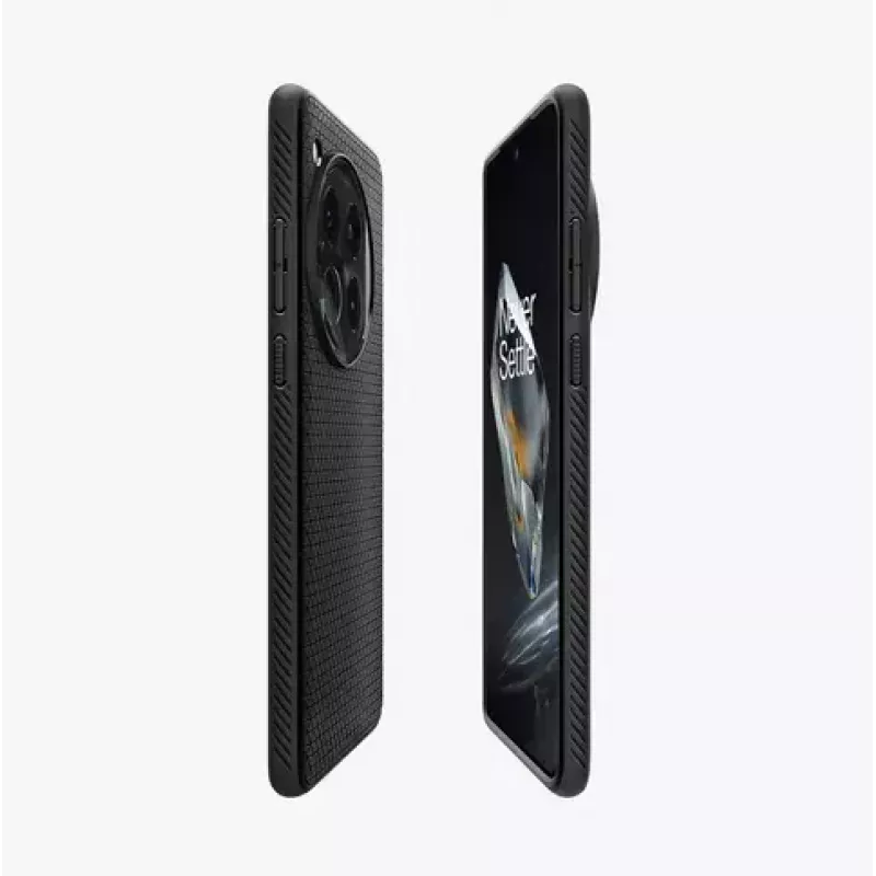 Spigen OnePlus 12 Liquid Air matná čierna puzdro na telefón 17,3 cm