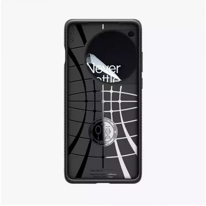 Spigen OnePlus 12 Liquid Air matná čierna puzdro na telefón 17,3 cm