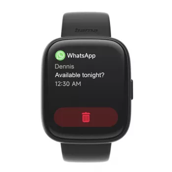 Smartwatch HAMA 4000 square čierna — HAMA 4000 square, čierne smartwatch