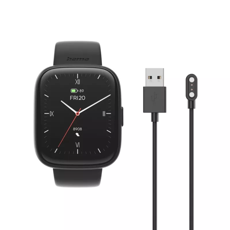 Smartwatch HAMA 4000 square čierna — HAMA 4000 square, čierne smartwatch
