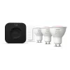 Philips Hue White and Colour Ambience Starterkit: 3 GU10 žiarovky + stmievač + Bridge Pro