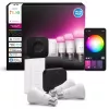 Smart svetelná sada Philips Hue White and Colour Ambience Starter Kit — 3 E27 smart lampy, stmievač, Bridge Pro, Bluetooth/Zigbee