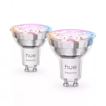 Philips Hue White and colour ambience Essential GU10 – smart bodové svetlo – 345 lm – 4,7 W – balenie 2 ks