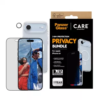 Ochranné puzdro PanzerGlass CARE pre iPhone 17 Air — Privacy 3-in-1
