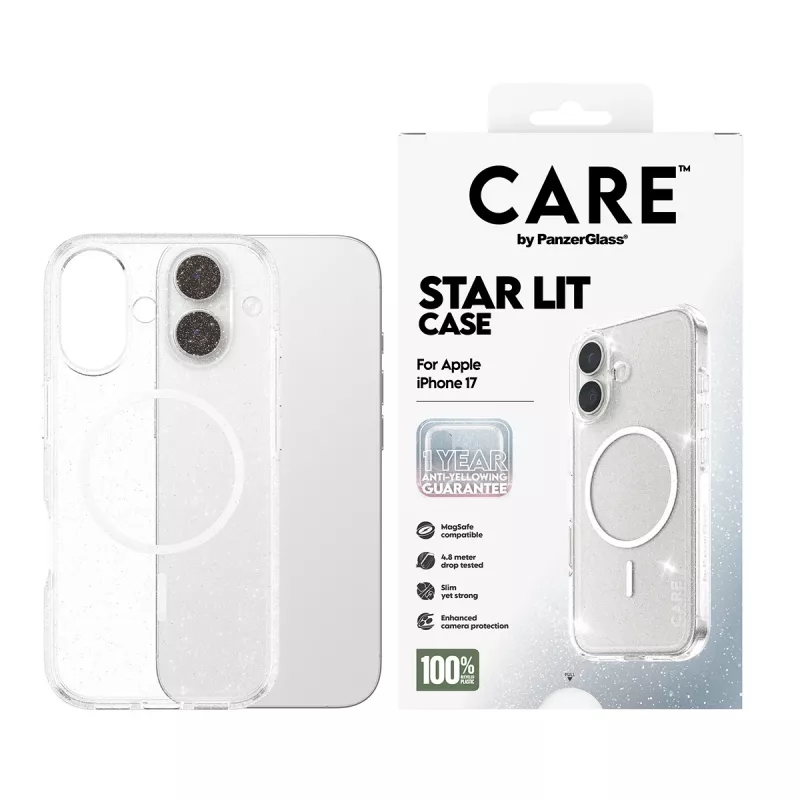 Puzdro PanzerGlass CARE by Flagship Case Urban Explorer Star Lit White MagSafe iPhone 17