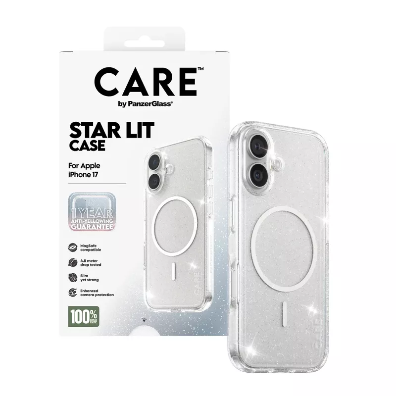 Puzdro PanzerGlass CARE by Flagship Case Urban Explorer Star Lit White MagSafe iPhone 17